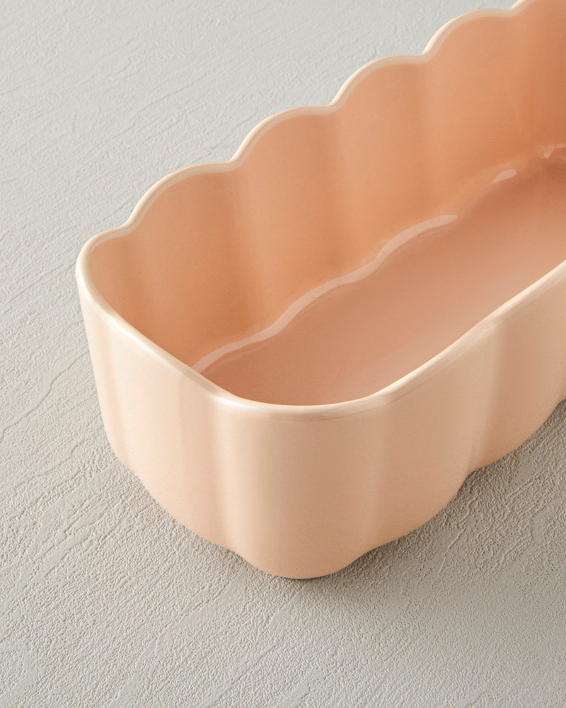 Cottage Stoneware Baton Fırın Kabı 29x13,5 cm Açık Pembe