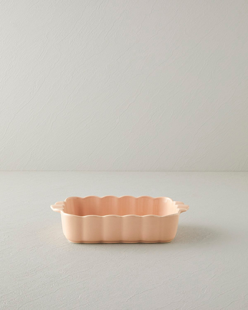 Cottage Stoneware Dikdörtgen Fırın Kabı 28x17 cm Açık Pembe
