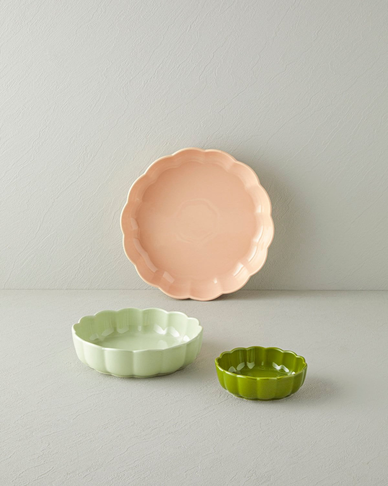 Cottage Stoneware Yuvarlak Fırın Kabı 27x6 cm Açık Pembe