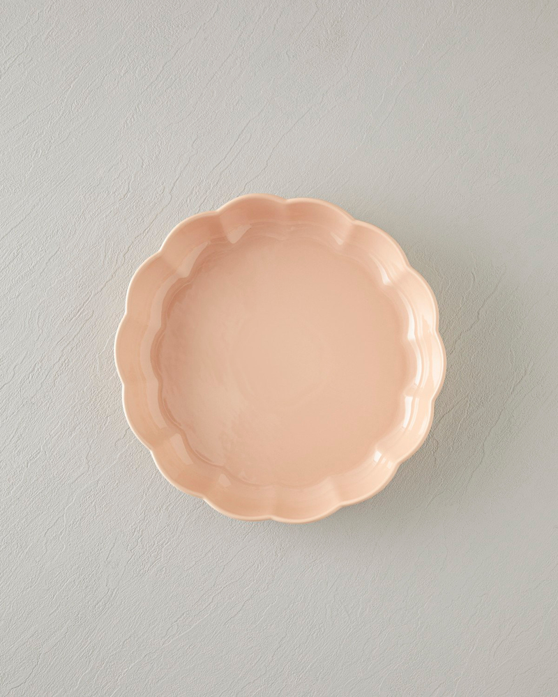 Cottage Stoneware Yuvarlak Fırın Kabı 27x6 cm Açık Pembe