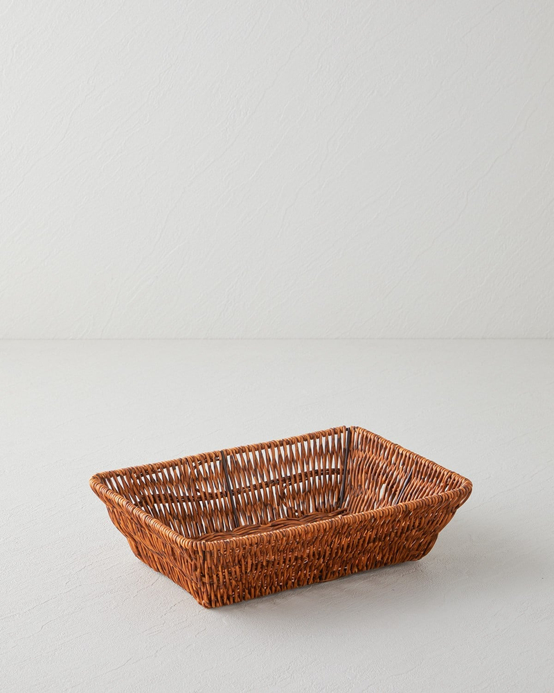 Crustic Ekmek Sepeti 26x20x7 cm Kahverengi