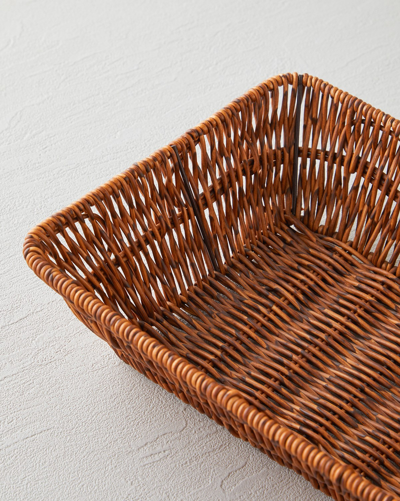 Crustic Ekmek Sepeti 26x20x7 cm Kahverengi