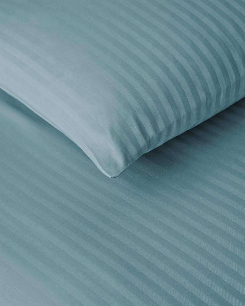 Crystal İpeksi Twill Çift Kişilik Çarşaflı Nevresim Takımı 200x220 cm Petrol Yeşili