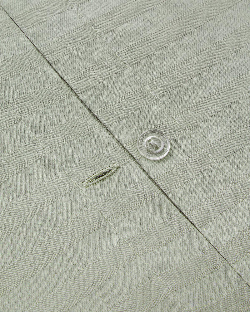 Crystal İpeksi Twill Çift Kişilik Nevresim Takımı 200x220 cm Yeşil