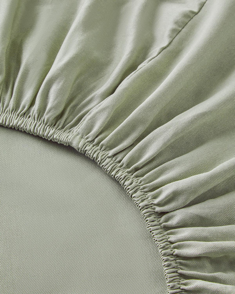 Crystal İpeksi Twill Çift Kişilik Nevresim Takımı 200x220 cm Yeşil
