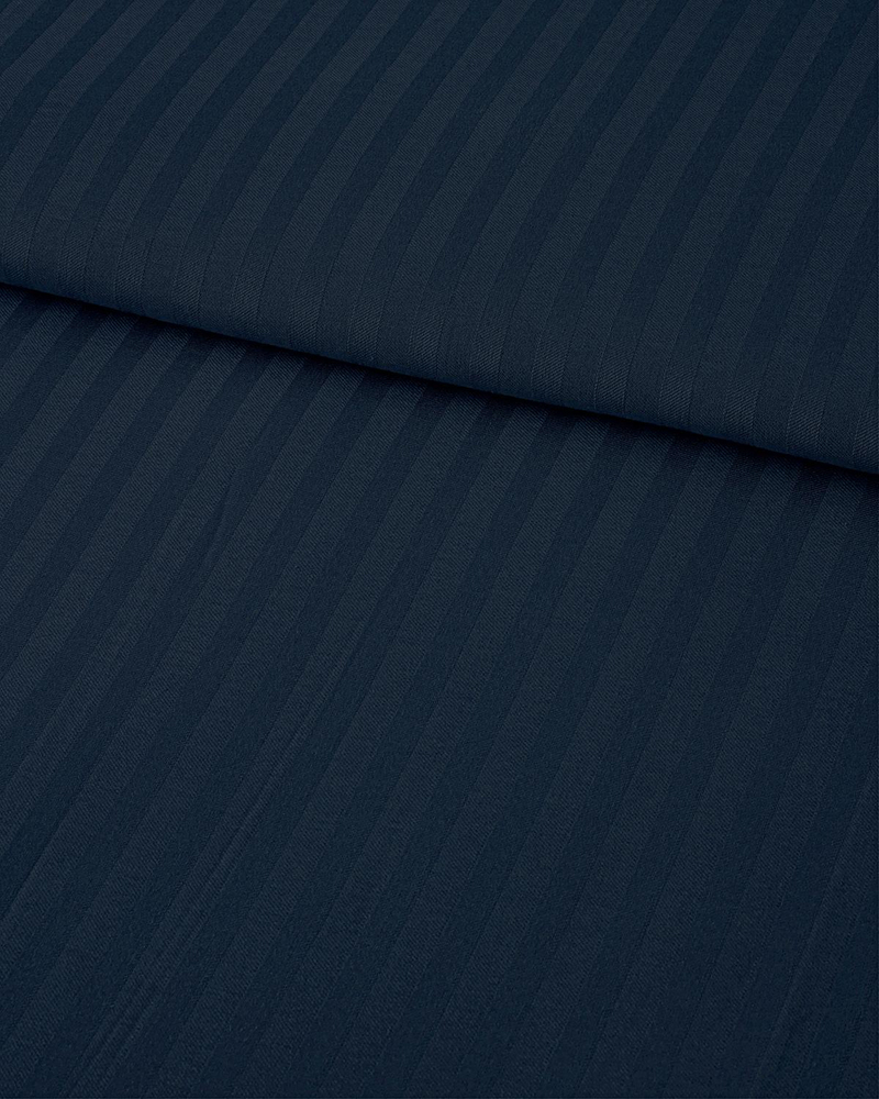 Crystal İpeksi Twill King Size Nevresim Takımı Gece Mavisi
