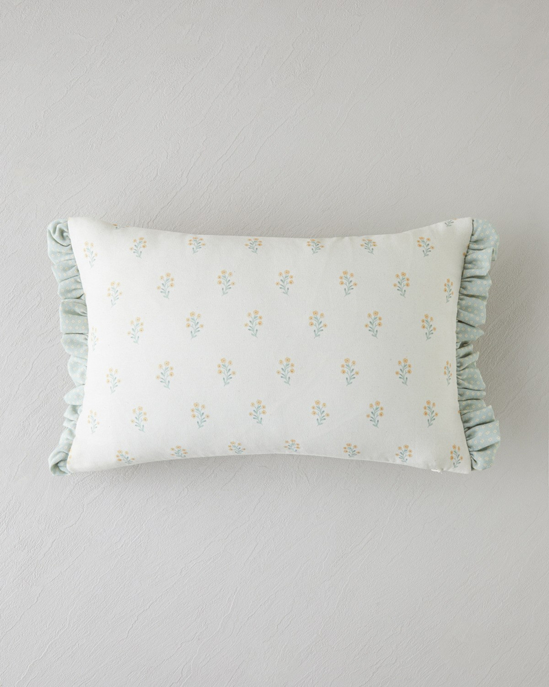 Daisy Green Dolgulu Kırlent 35x50 cm Yeşil