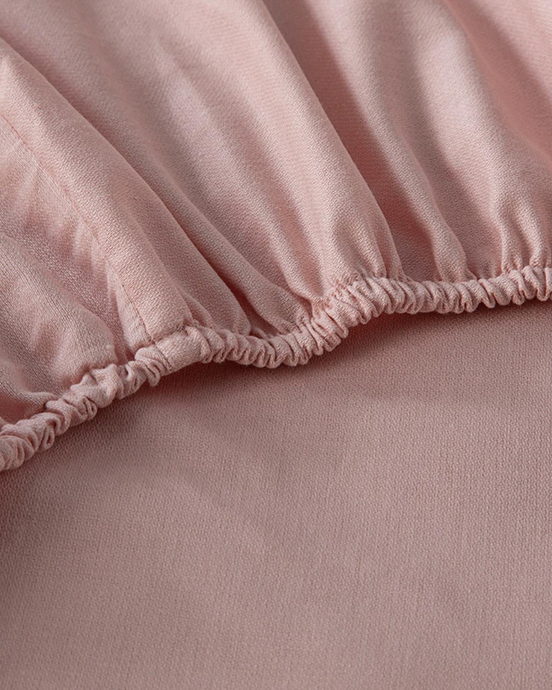 Daisy Krep Çift Kişilik Nevresim Takımı 200x220 cm Pembe