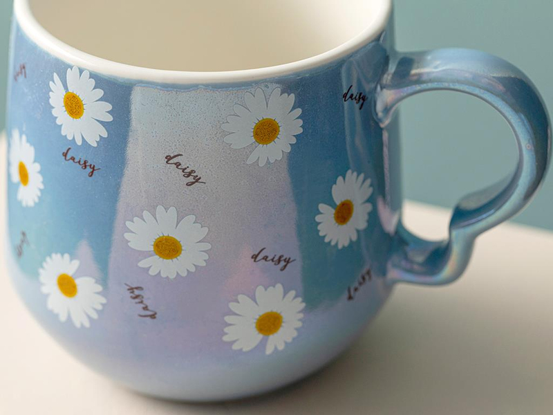 Daisy Seramik Kupa Mavi