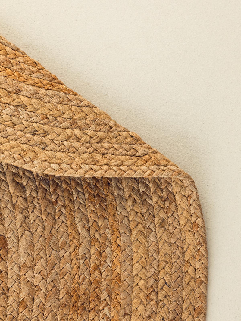 Dami Dekoratif Jüt Kilim Naturel