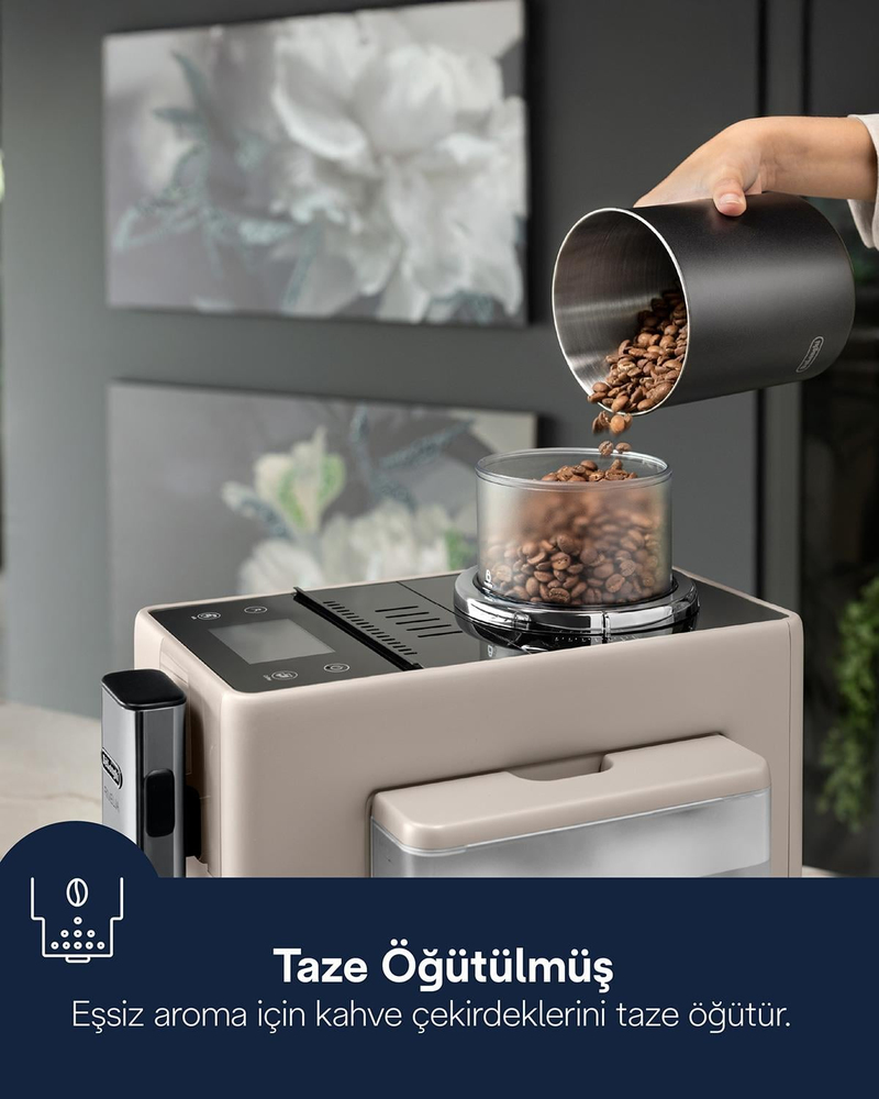 Delonghi Rivelia Exam440.55.bg Espresso Makinesi Bej