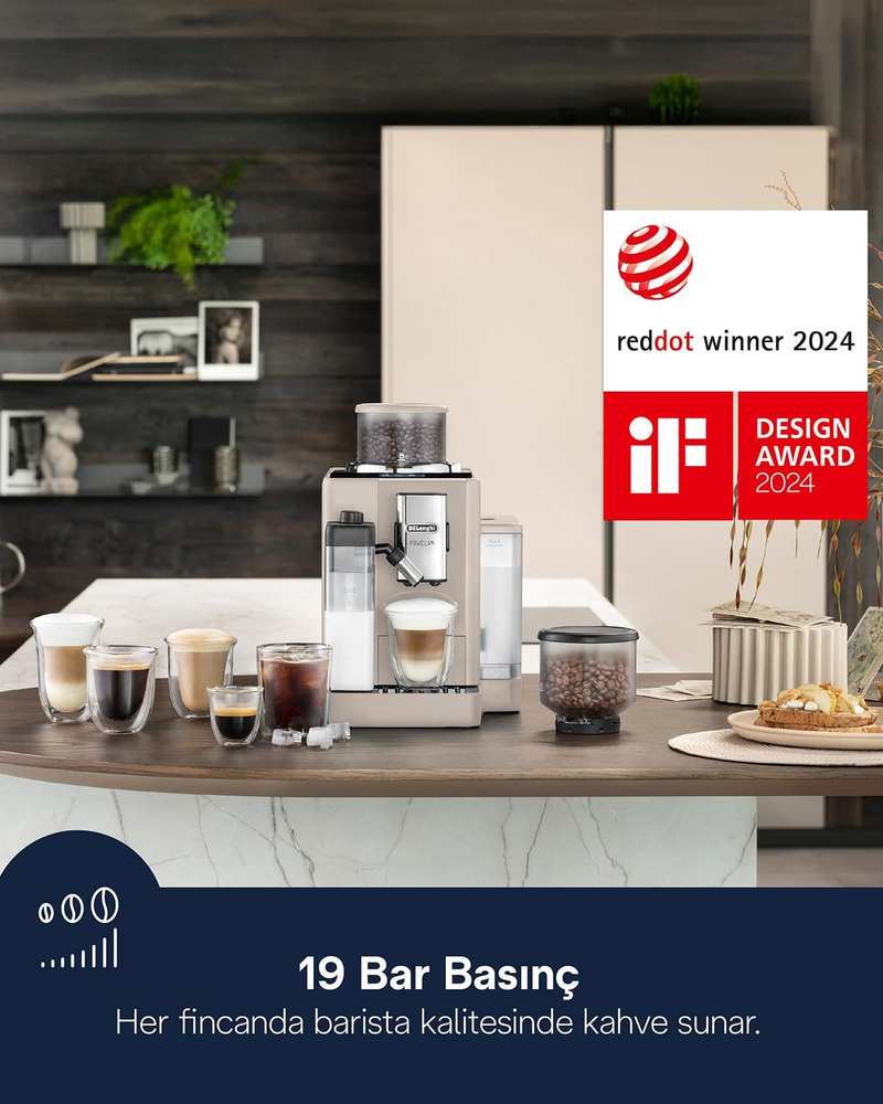 Delonghi Rivelia Exam440.55.bg Espresso Makinesi Bej