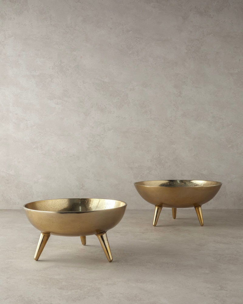 Deluxe Dekoratif Kase 28x28x14 cm Gold