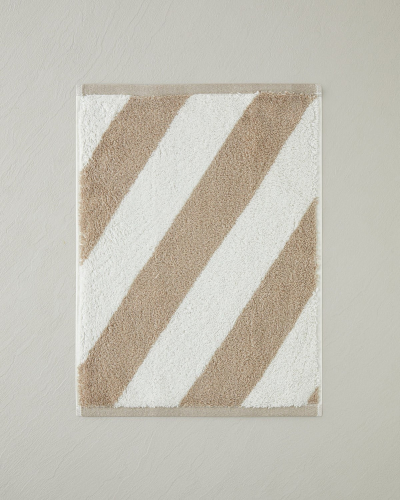 Diagonal Pamuk El Havlusu 30x40 cm Bej