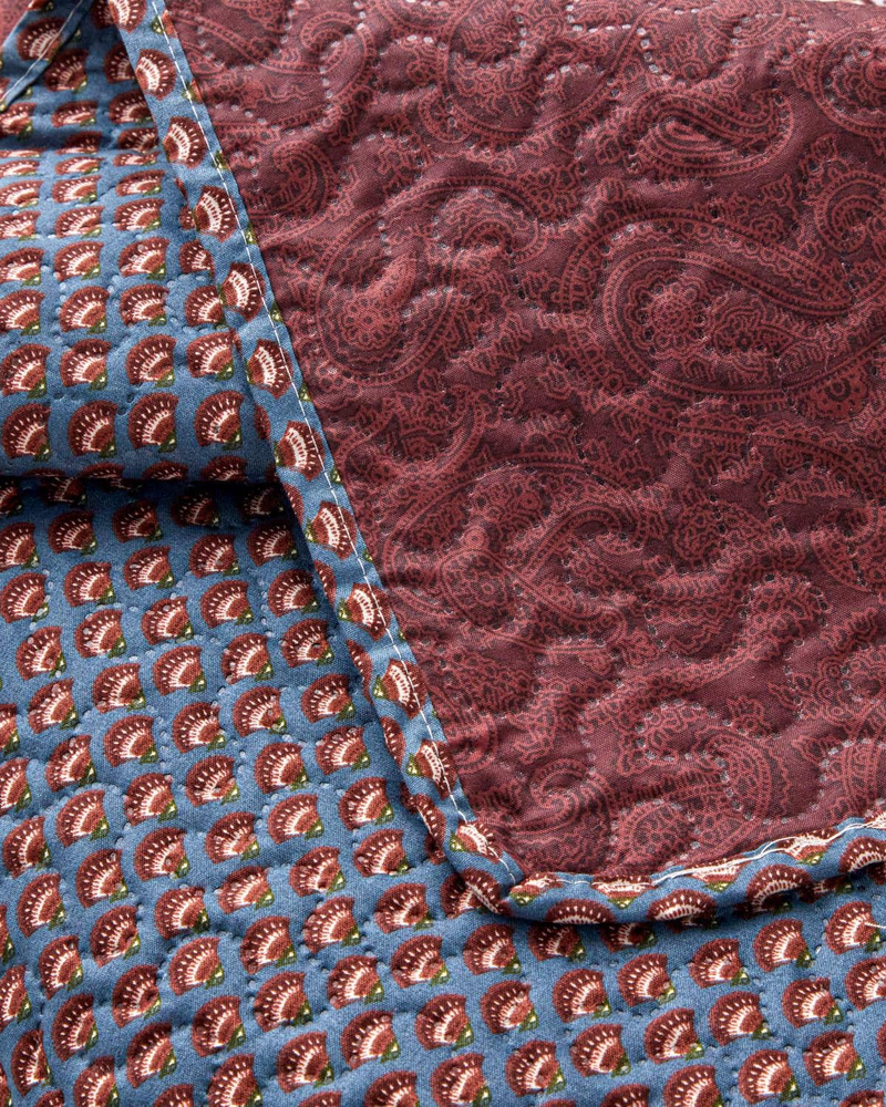Diamond Clam King Size Çok Amaçlı Örtü 240x220 cm Bordo