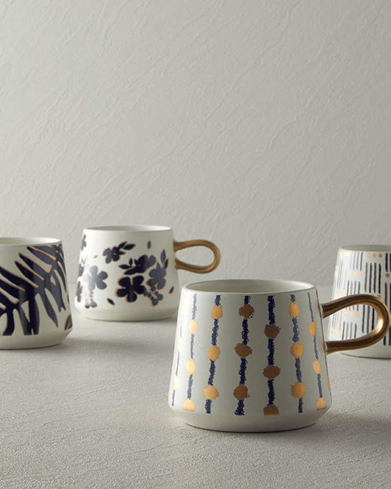 Dotty Stoneware Kupa Siyah