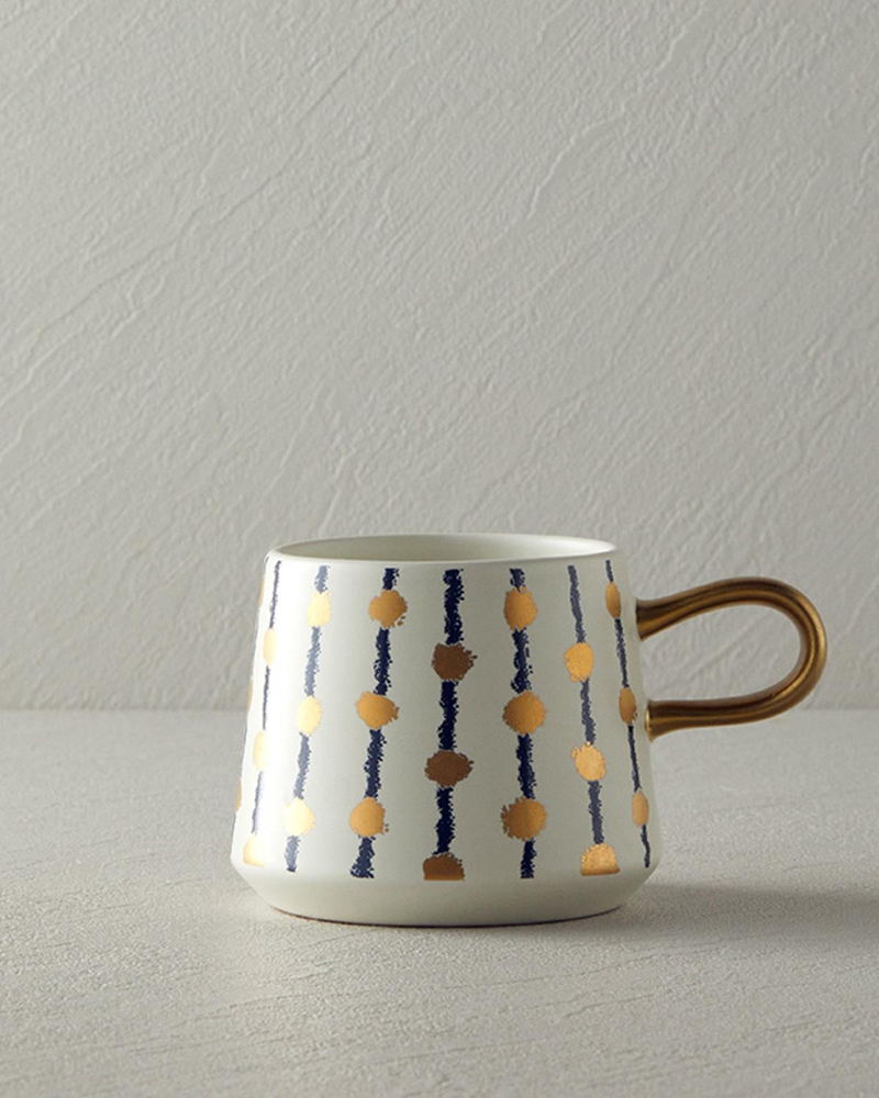 Dotty Stoneware Kupa Siyah