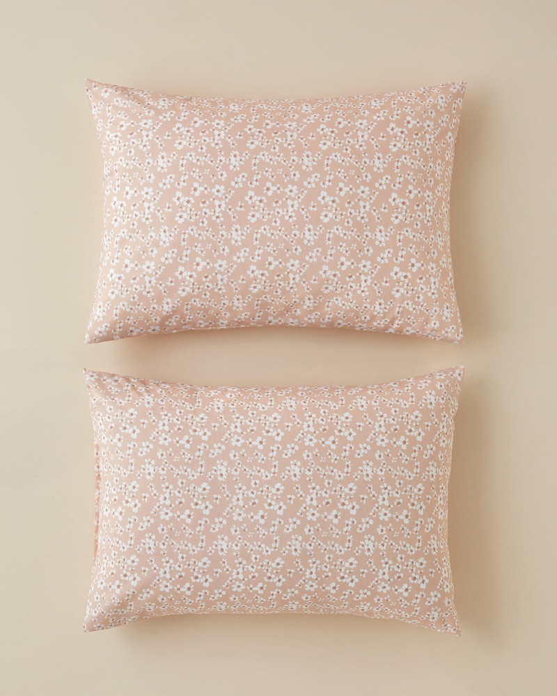 Dulcie Kolay Ütülenir 2'li Yastık Kılıfı 50x70 cm Pembe