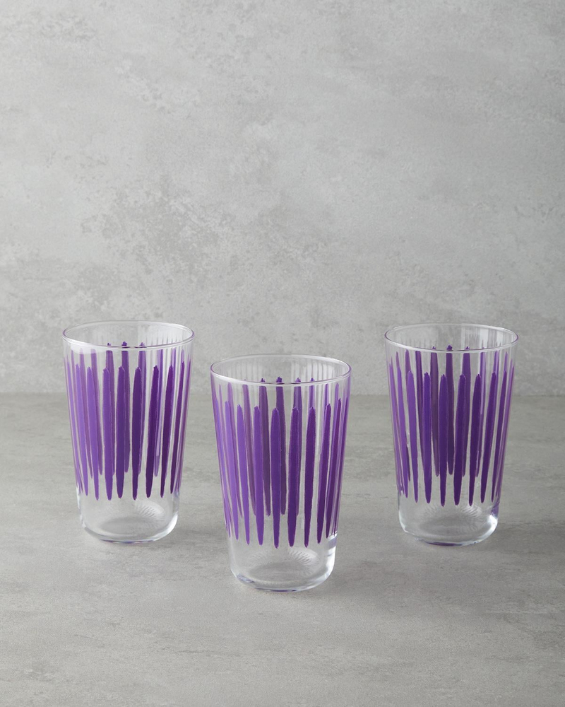 Dynamic Cam 3'lü Bardak 400 ml Mor