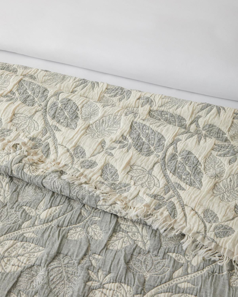 Eden Jardin Çift Kişilik Yatak Örtülü Nevresim Takımı 200x220 cm Gri