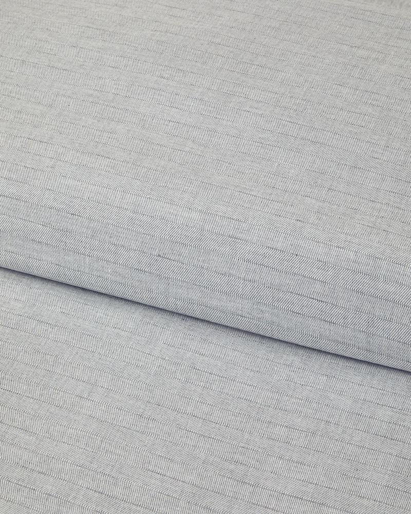 Elegant İpliği Boyalı Çift Kişilik Nevresim Takımı 200x220 cm Gümüş