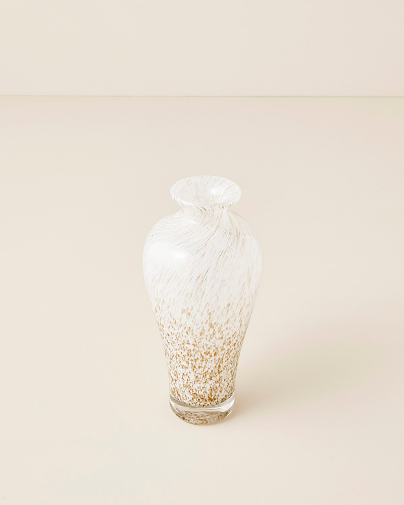Elegante Cam Vazo 20,5 cm Beyaz