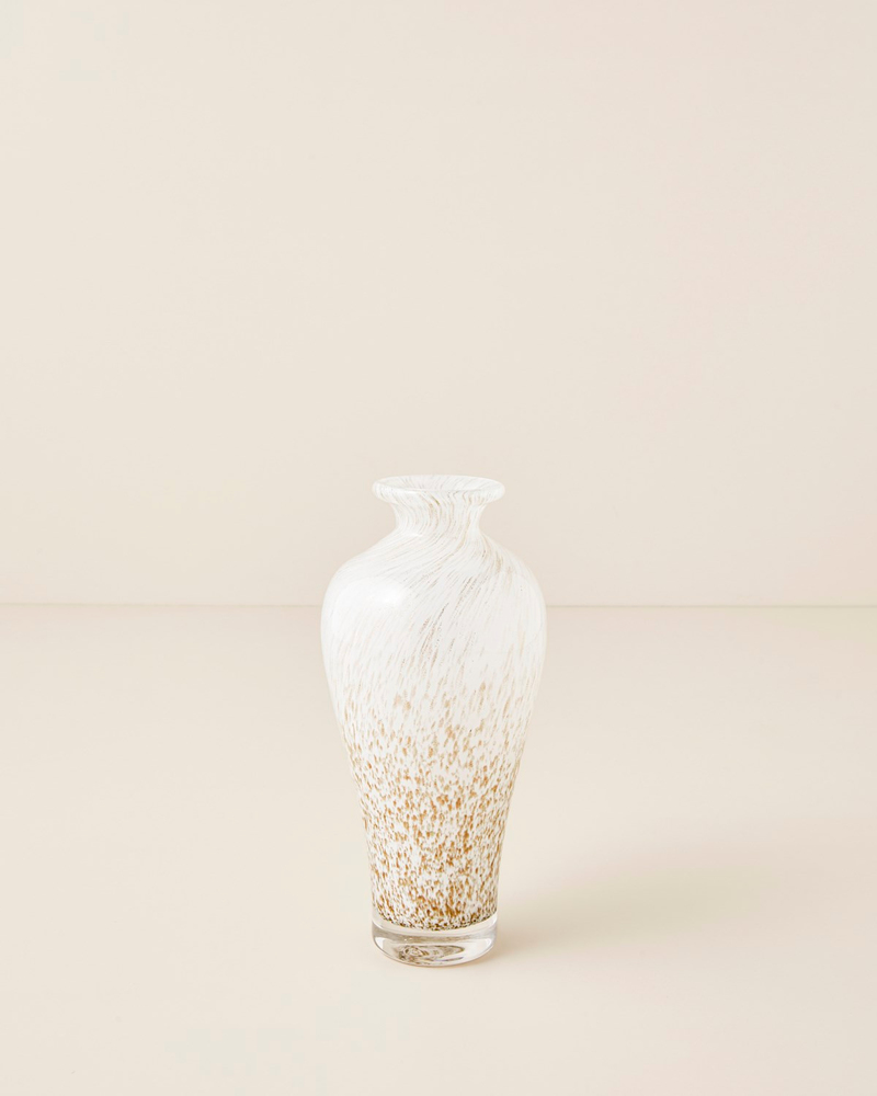Elegante Cam Vazo 20,5 cm Beyaz
