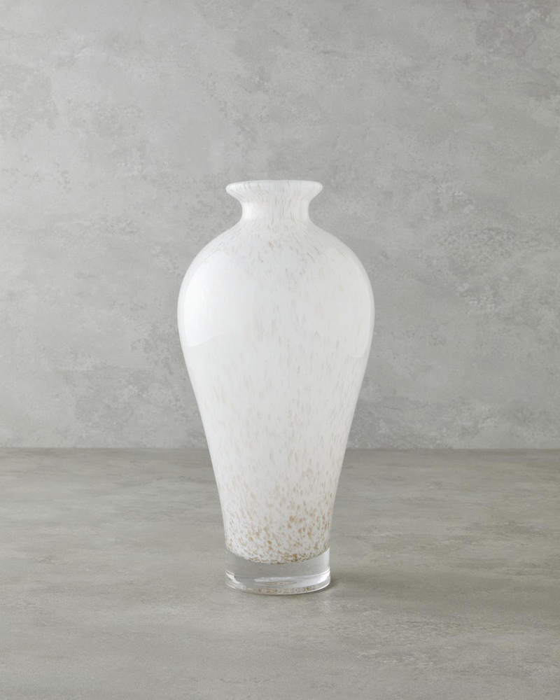 Elegante Cam Vazo 29 cm Beyaz