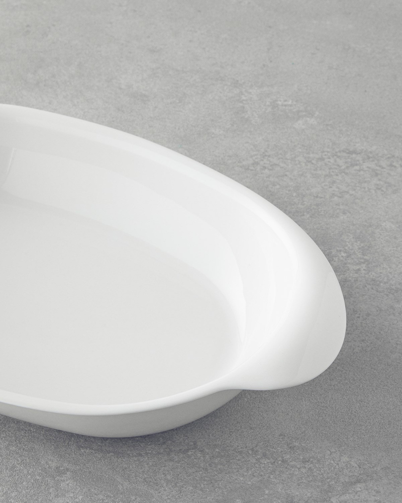 Elise Porselen Fırın Kabı 31 cm Beyaz