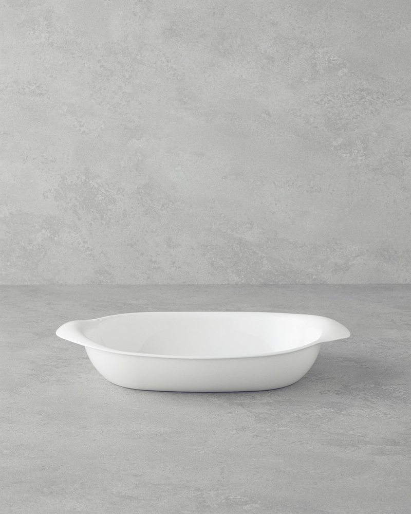 Elise Porselen Fırın Kabı 31 cm Beyaz