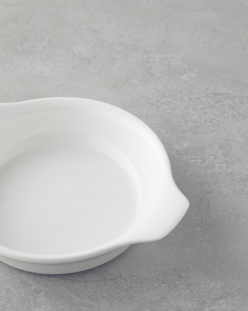 Elise Porselen Sahan Fırın Kabı 17 cm Beyaz