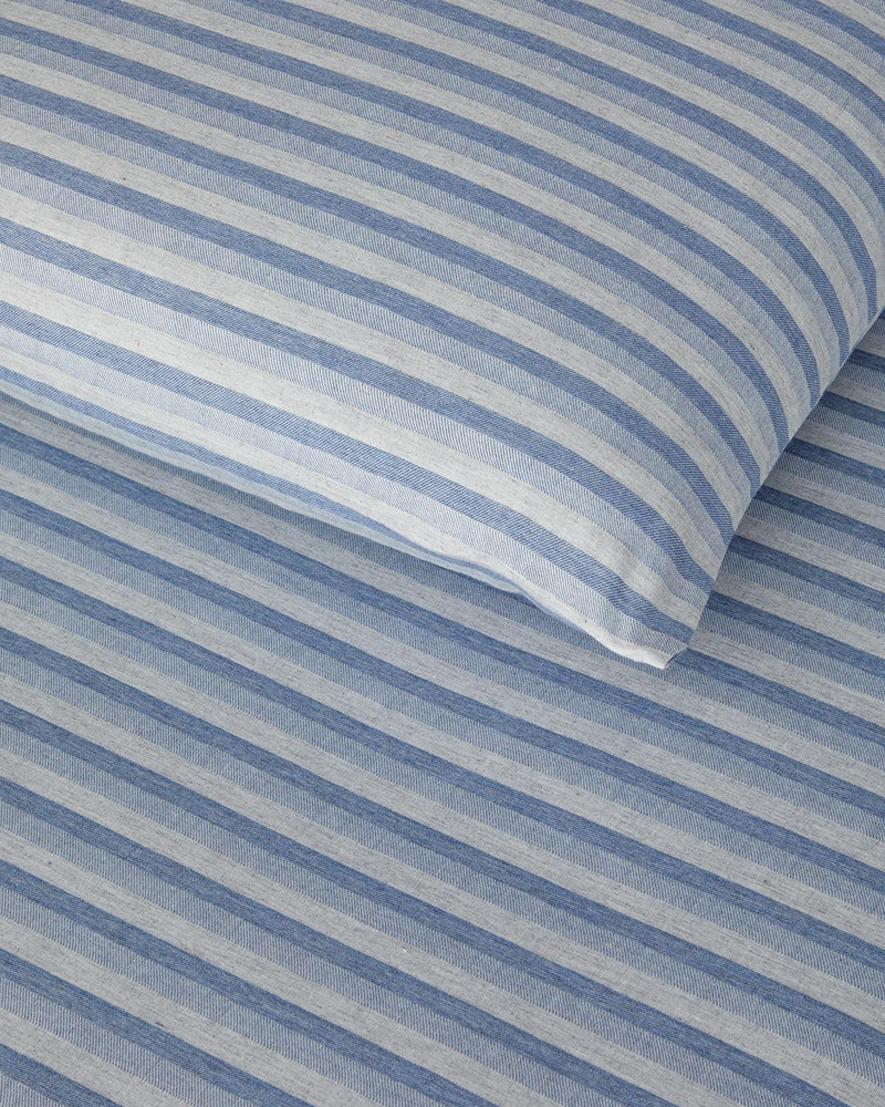 Elite Lines İpliği Boyalı Tek Kişilik Nevresim Takımı 160x220 cm Lacivert