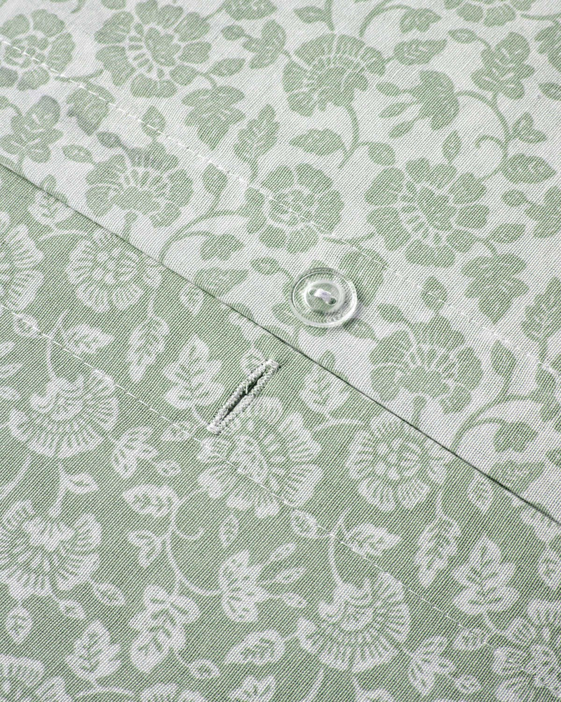 Elvya Çift Kişilik Nevresim Takımı 200x220 cm Yeşil
