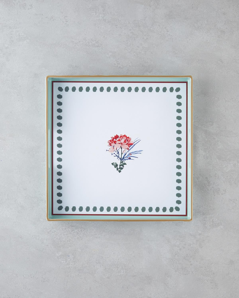 Elysian PP Tepsi 35,5x35,5 Cm Yeşil