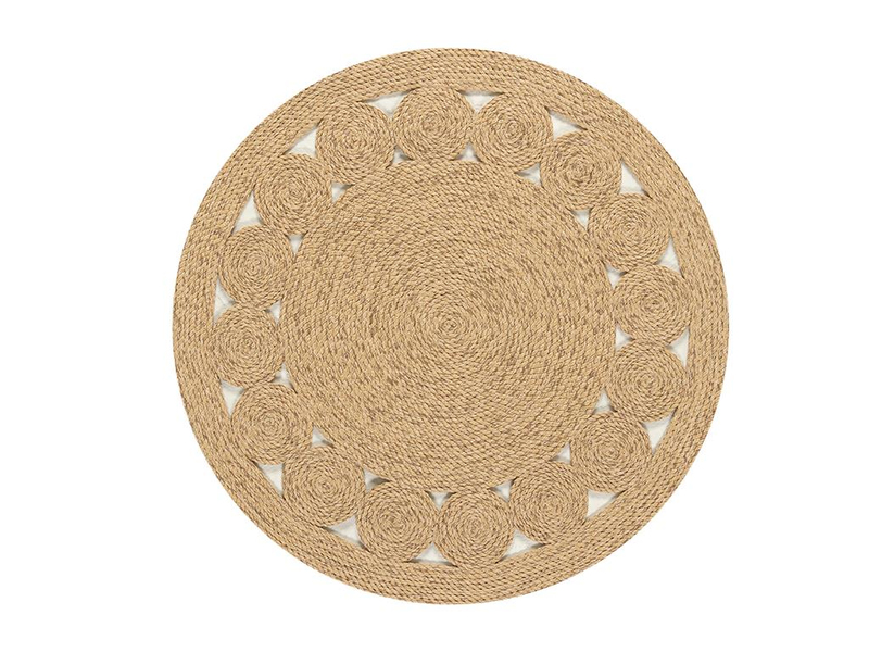 Emily Dekoratif Jüt Kilim Naturel