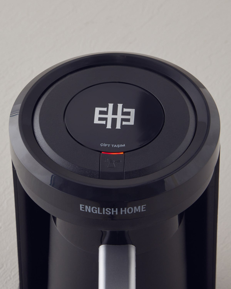 English Home TKM 6030 Çift Taşım Türk Kahvesi Makinesi Siyah-Krom