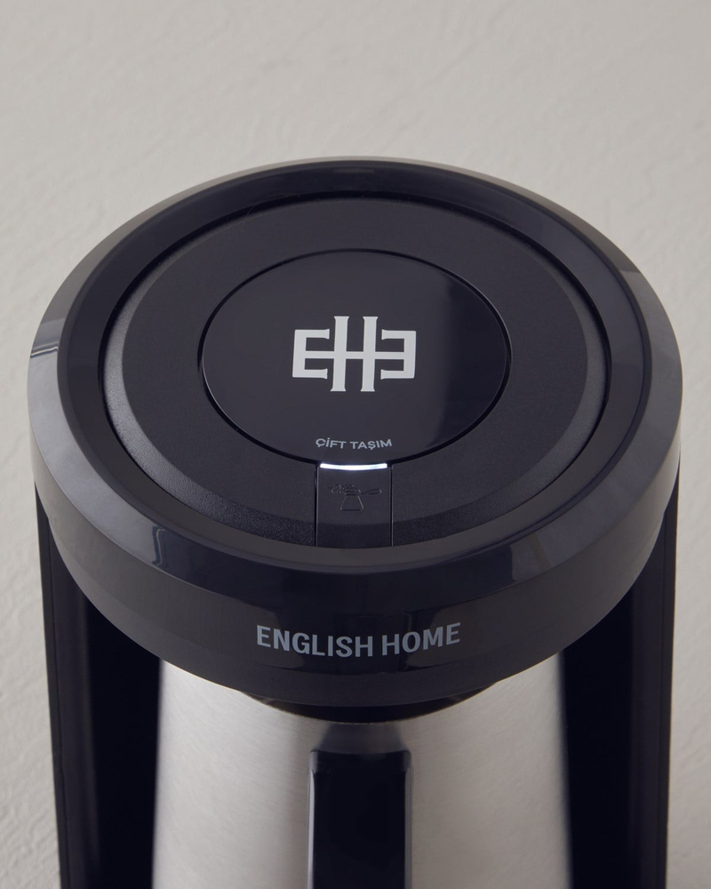 English Home TKM 6031 Çelik Cezve Çift Taşım Türk Kahvesi Makinesi Siyah-Krom