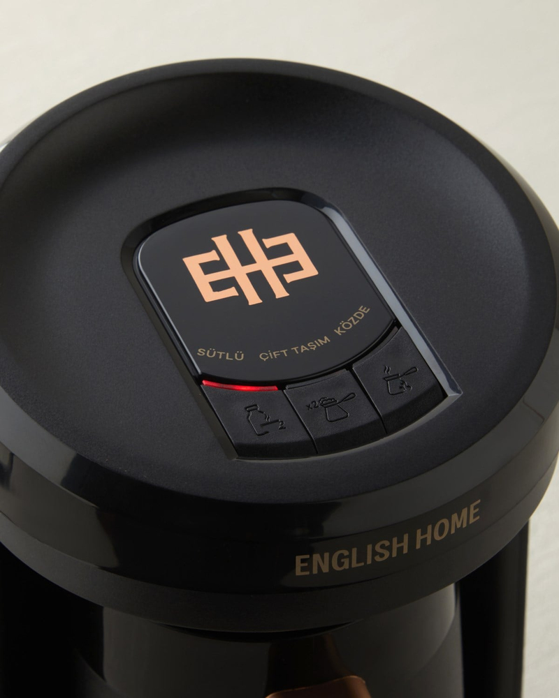 English Home TKM 6042 Plastik Cezve Sütlü Türk Kahvesi Makinesi Siyah-Bakır