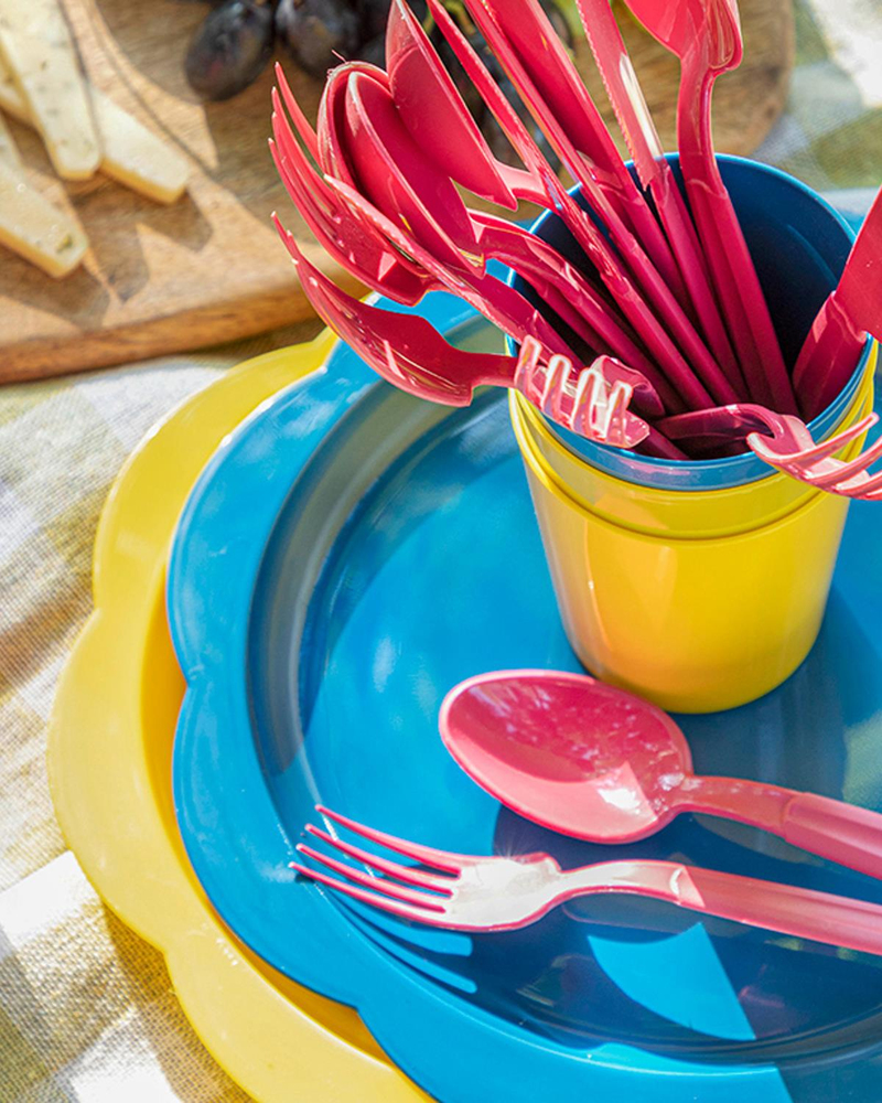 Enjoy Plastik Piknik Seti 32 Parça Pembe
