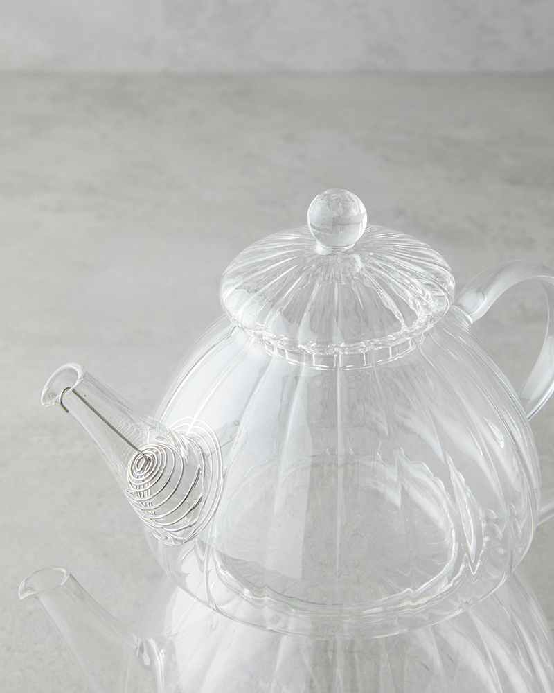Evelyn Borosilikat Çaydanlık 650 – 1300 ml Şeffaf