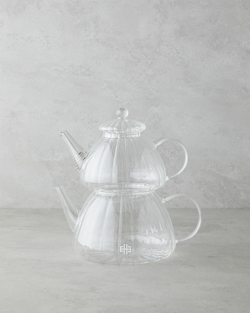Evelyn Borosilikat Çaydanlık 650 – 1300 ml Şeffaf