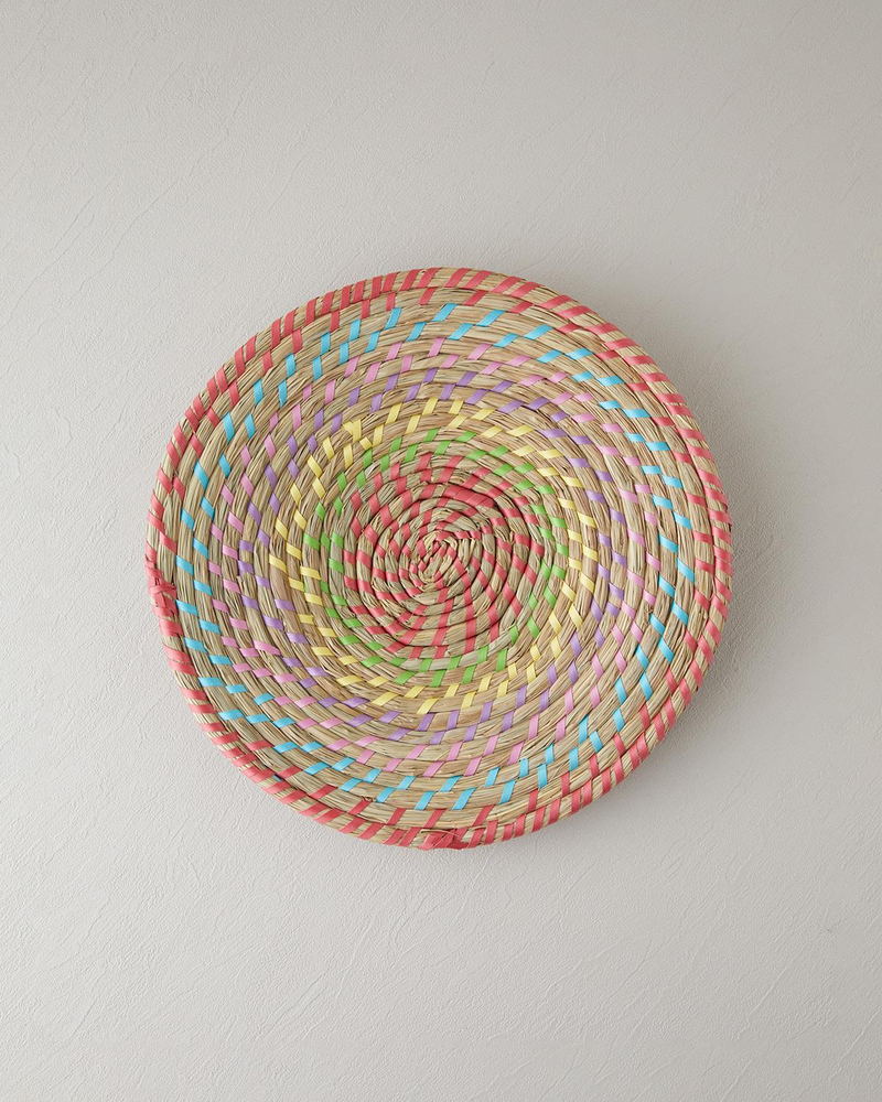 Exotic Lines Hasır Duvar Aksesuarı Multicolor