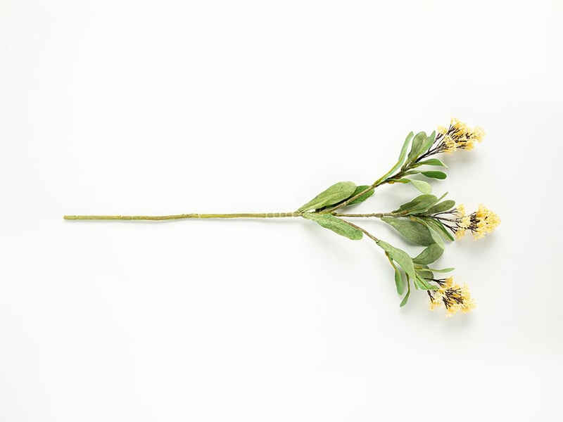 Fancy Flowers Tek Dal Yapay Çiçek Krem