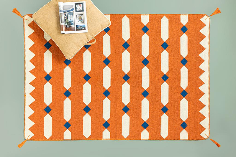 Fancy Lukas Dokuma Kilim Terracotta