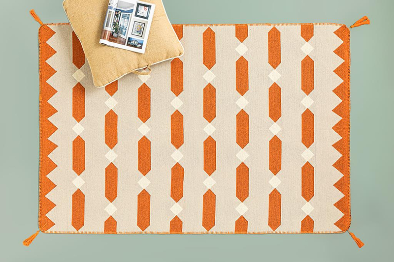 Fancy Lukas Dokuma Kilim Terracotta