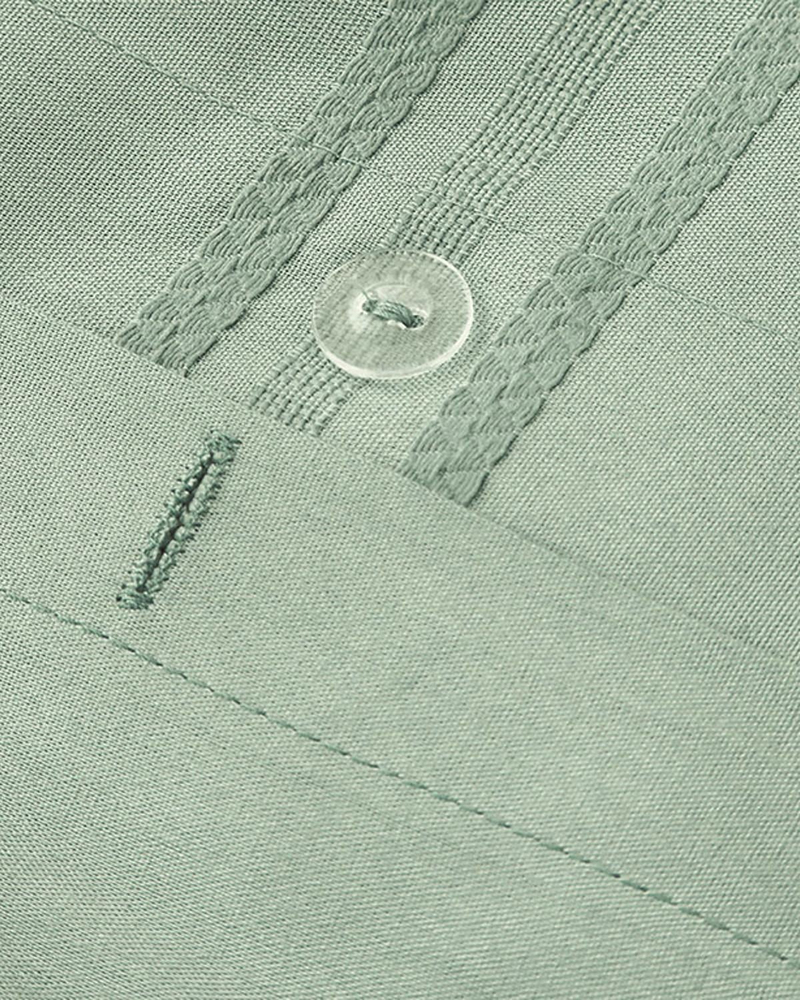Fancy Premium Soft Cotton Çift Kişilik Nevresim Takımı Seledon