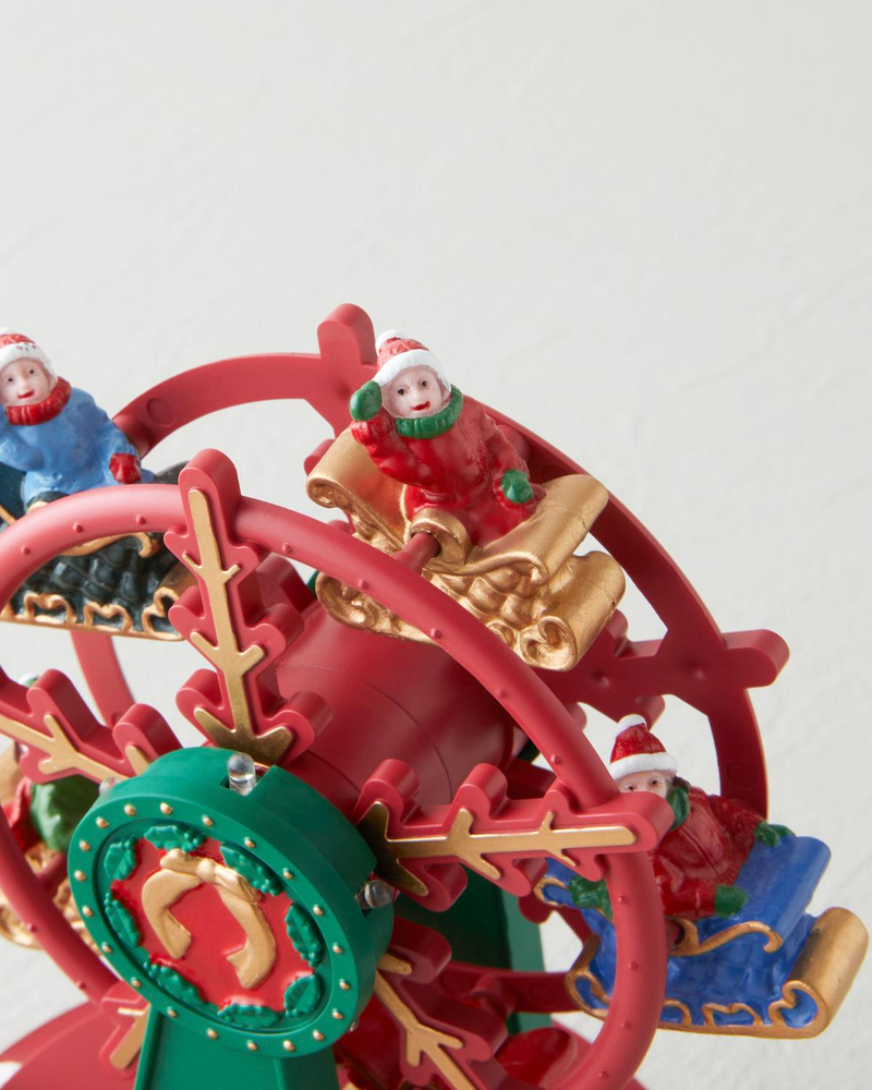 Ferris Wheel Müzik Kutusu 13x13x18.5 cm Kırmızı