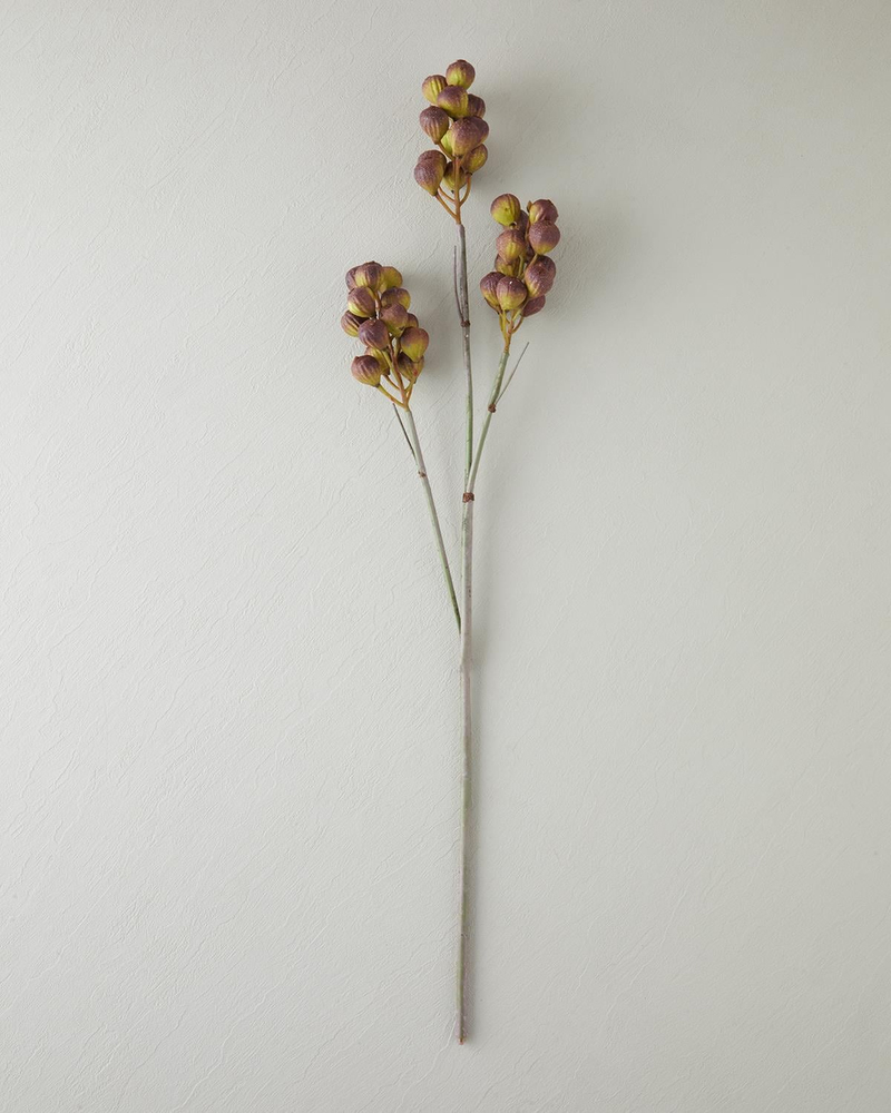 Fig branch Tek Dal Yapay Çiçek 82 cm Bordo