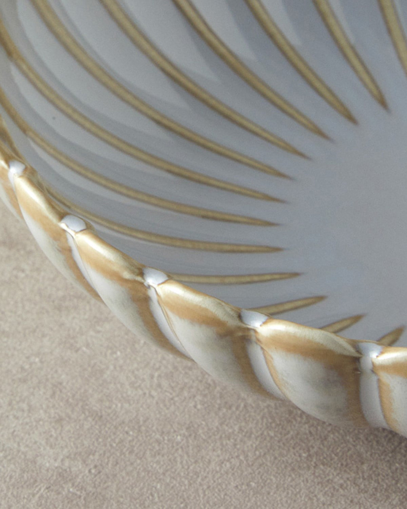 Fiore New Bone China Salata Kase 22 cm Gri