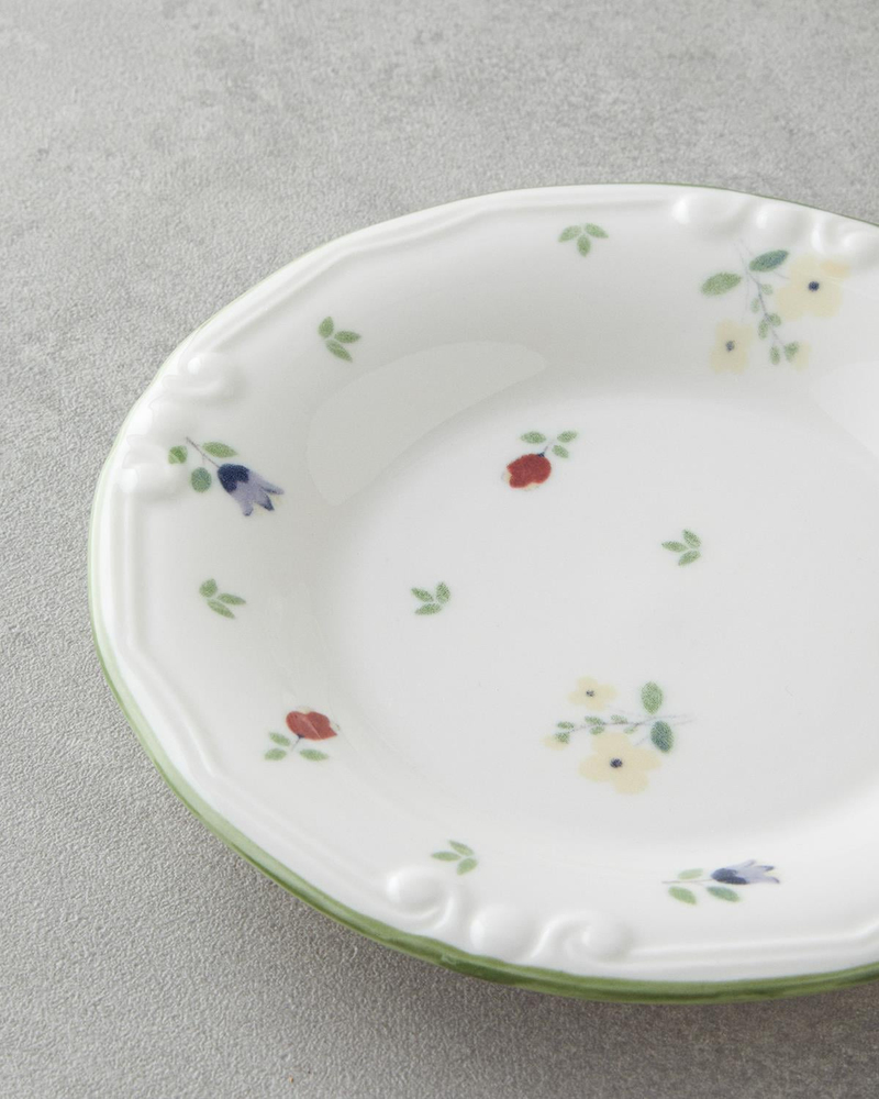 Fiorellino Porselen 8 Parça 2 Kişilik Kahvaltı Takımı Yeşil-Sarı-Pembe-Mavi